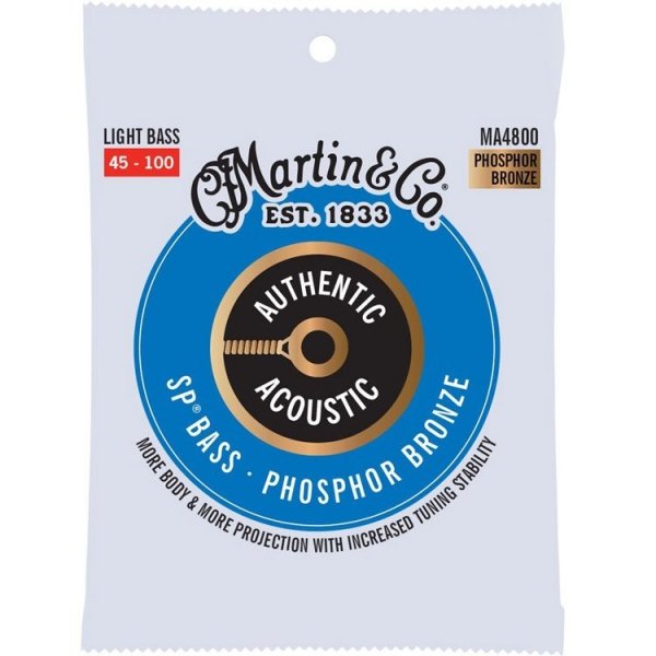 Struny MARTIN Authentic SP Bass MA4800 (45-100)