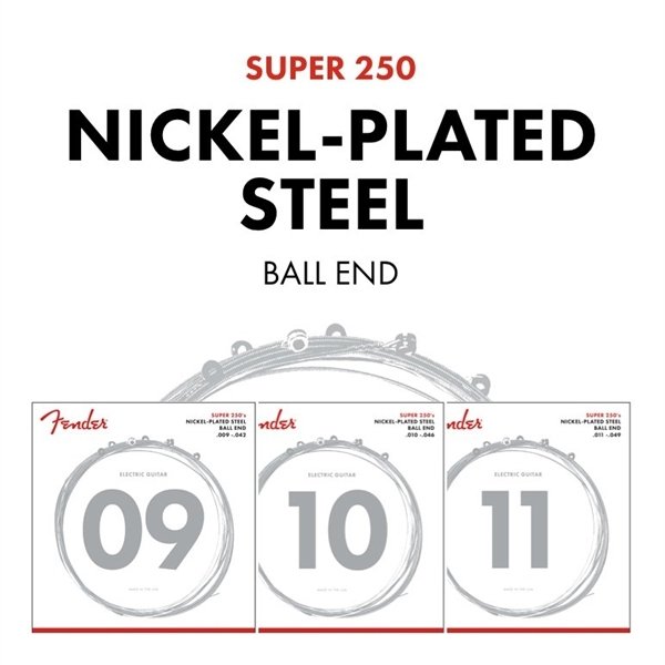 Struny FENDER Super 250M Nickel-Plated (11-49)