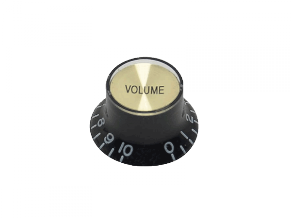 Gałka gitarowa BOSTON KB-136-V Top Hat Vol (BK/G)