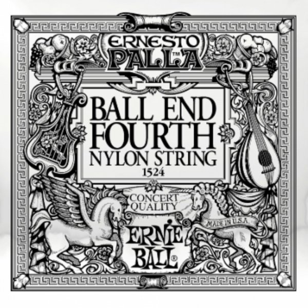 Pojedyncza struna ERNIE BALL Ball End Black D4