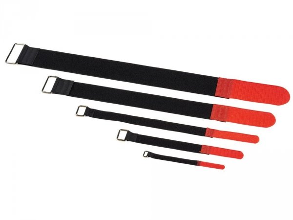 Opaski z rzepem Velcro do kabli 20x200mm (RD)