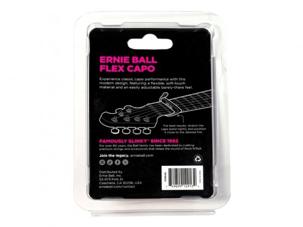 Kapodaster ERNIE BALL Flex Capo (akustyk/elektryk)