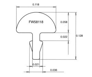Progi JESCAR FL58118-S-P3 (Stainless Steel)