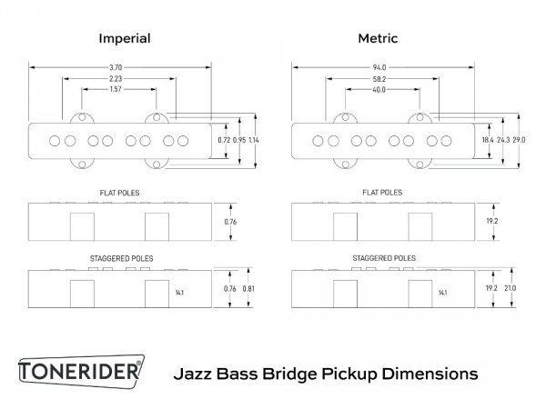 TONERIDER Duke J Staggered (BK, bridge)