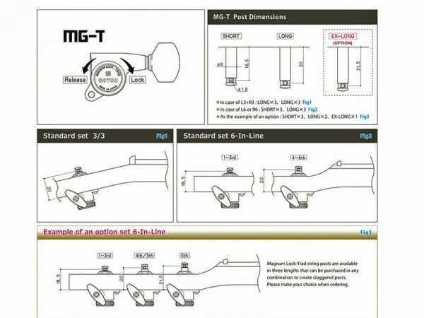 Klucze blokowane GOTOH SG381-01 MG-T (BK,3+3)
