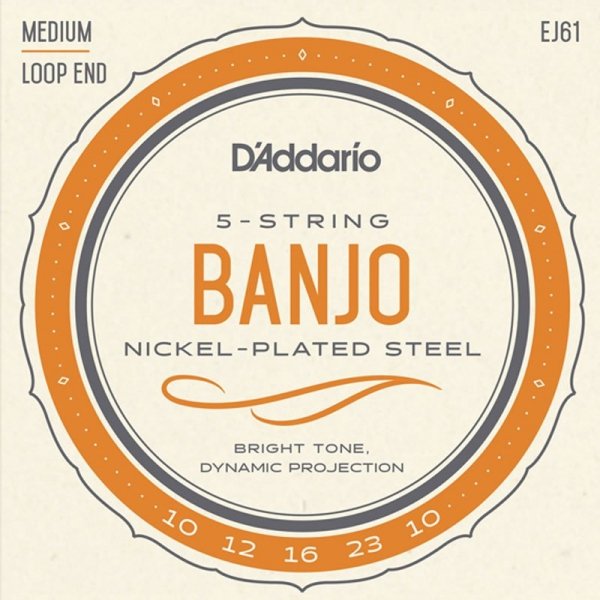 Struny do banjo 5str D'ADDARIO EJ61 (10-23)