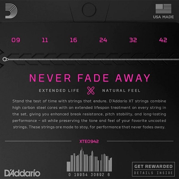 Struny D'ADDARIO XTE Nickel Wound (09-42)