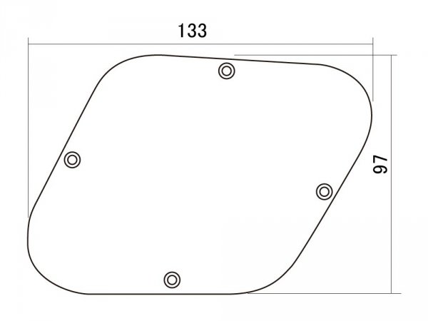 Maskownica tylna HOSCO P-102B (BK)