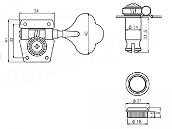 Klucze do basu VPARTS VBX-200 (BK, 2+2)