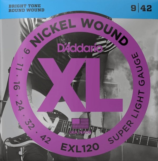 Struny D'ADDARIO XL Nickel Wound EXL120 (09-42)