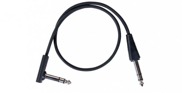 Kabel patch ROCKBOARD Flat Black TRS S/A (40cm)