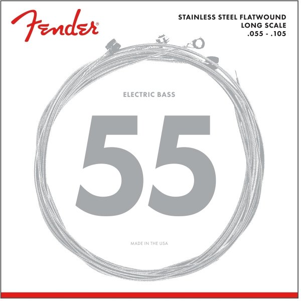 FENDER 9050M Stainless Steel Flatwound (55-105)