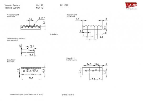 Tremolo SCHALLER 32mm R3 (CR)