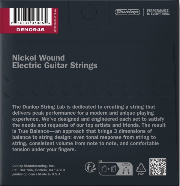 Struny DUNLOP Nickel Plated Steel (09-46)