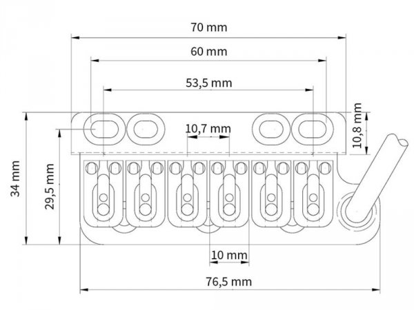 Tremolo VEGATREM VT1 UltraTrem Standard (SSS)