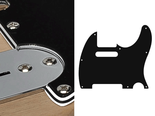 Pickguard BOSTON 62 Tele 4 warstwowy (BK)