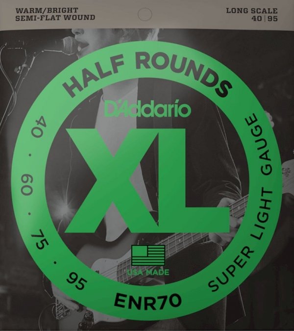 Struny D'ADDARIO Half Rounds ENR70 (40-95)