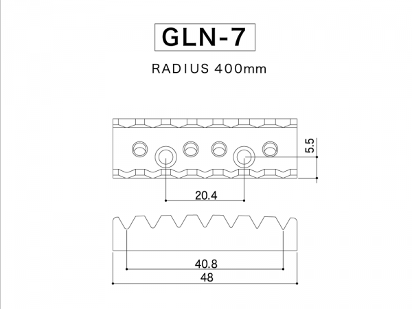 Blokada strun GOTOH GLN-7 7str (BS)