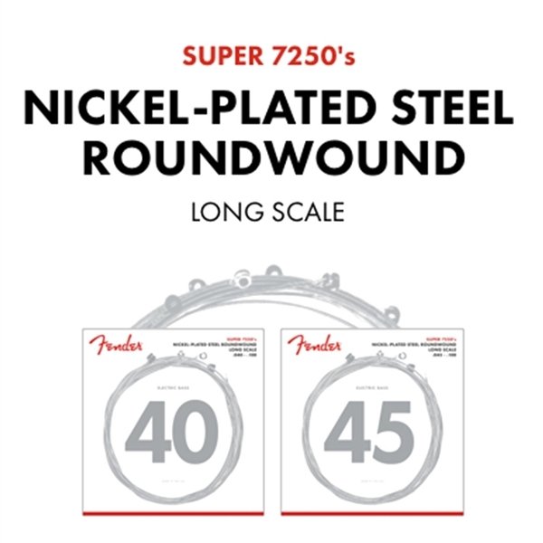 FENDER Super 7250L Nickel-Plated (40-100)