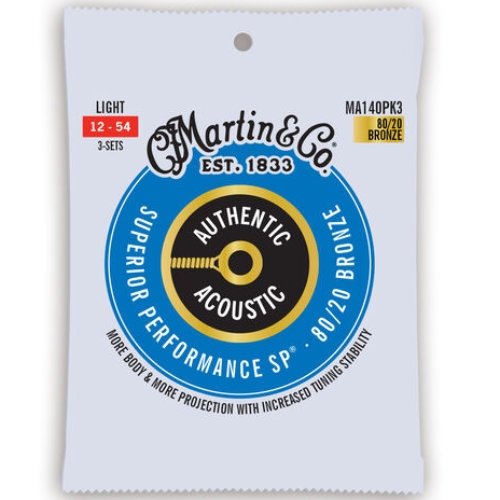 Struny MARTIN Originals Bronze M140 (12-54) 3pack