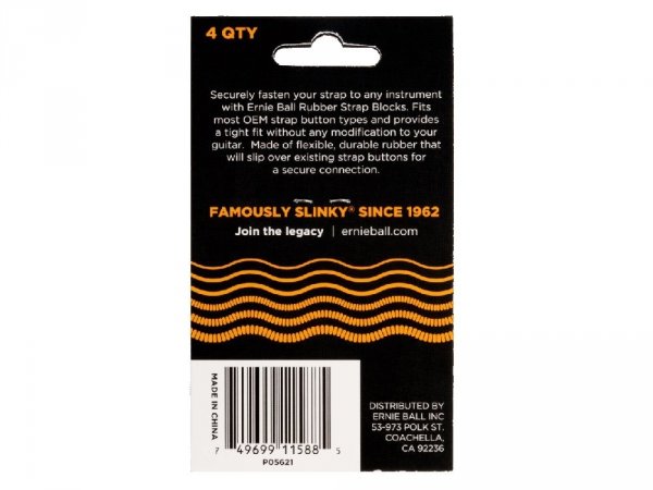 Blokada paska ERNIE BALL 5621 Strap Blocks (OR)
