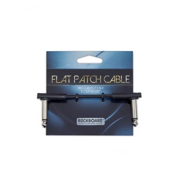 Kabel patch ROCKBOARD Flat Black AA (5cm)