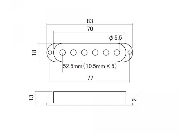 Osłony single-coil 52mm HOSCO OD-ST-SET (PCH)
