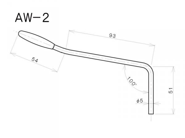 Ramię do mostków tremolo GOTOH AW2-GD 5mm