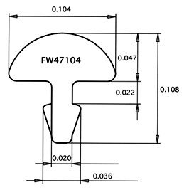 Progi JESCAR FS47104-S-16 Stainless Steel (25szt)