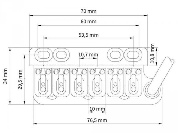 Tremolo VEGATREM VT1-2 UltraTrem 2-point (SSS)