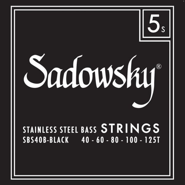 Struny SADOWSKY Black Stainless Taper (40-125) 5st