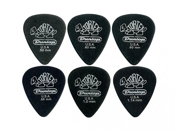 Kostki DUNLOP Tortex Pitch Black Standard 1,00