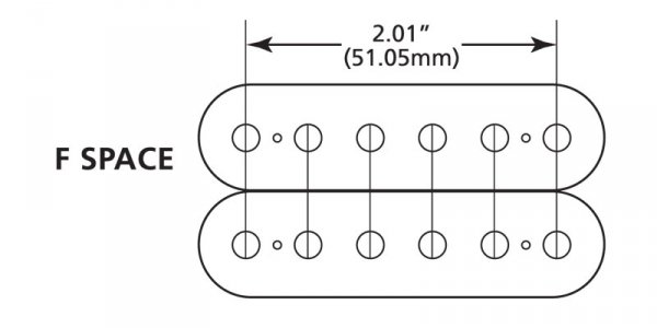 DIMARZIO DP223FY PAF 36th Ann.F-spaced (YE,bridge)
