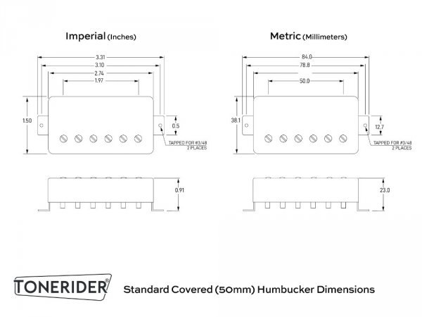 TONERIDER Alnico 2 Plus (N, bridge)