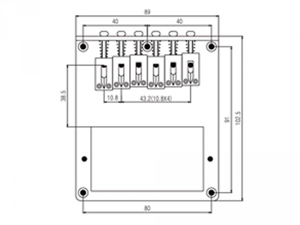 Mostek VPARTS Modern T-style VBT-004 (CR)