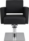 FOTEL FRYZJERSKI PREMIUM S SKAJ CZARNY (SUPER SALON)