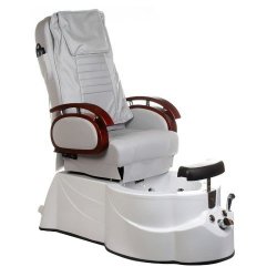 FOTEL DO PEDICURE Z MASAżEM BR-3820D JASNY SZARY