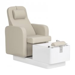 Fotel kosmetyczny SPA do pedicure Sillon Elysia kremowy