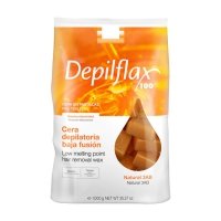 DEPILFLAX WOSK TWARDY BEZPASKOWY DO DEPILACJI 1KG NATURALNY 