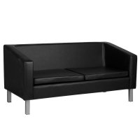 Sofa do poczekalni Gabbiano BM18003 czarna 