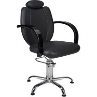 FOTEL TOLEDO 01 P-7/CZARNY LAKIER/ZAGŁÓWEK/ST<br />OPKI CZARNE (48H) 