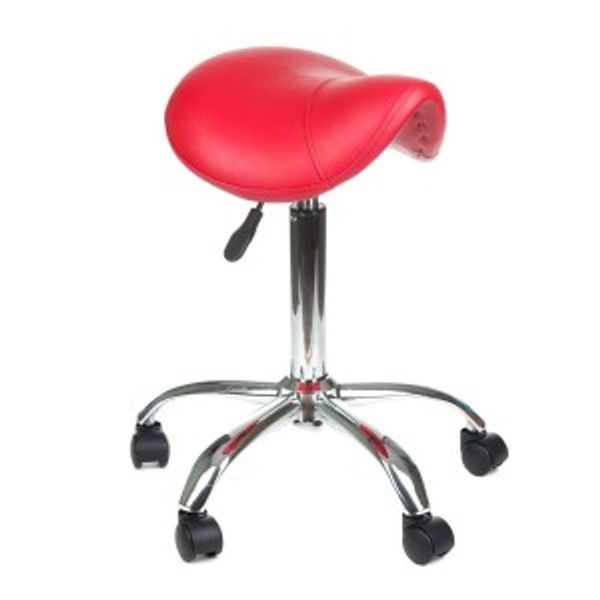 TABORET KOSMETYCZNY BD-9909 CZERWONY