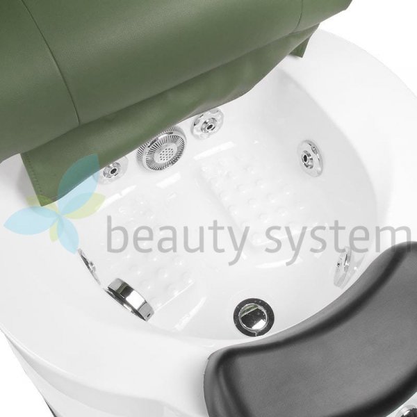 FOTEL DO PEDICURE Z MASAżEM BR-3820D ZIELONY