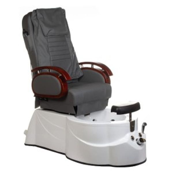 FOTEL DO PEDICURE Z MASAżEM BR-3820D SZARY