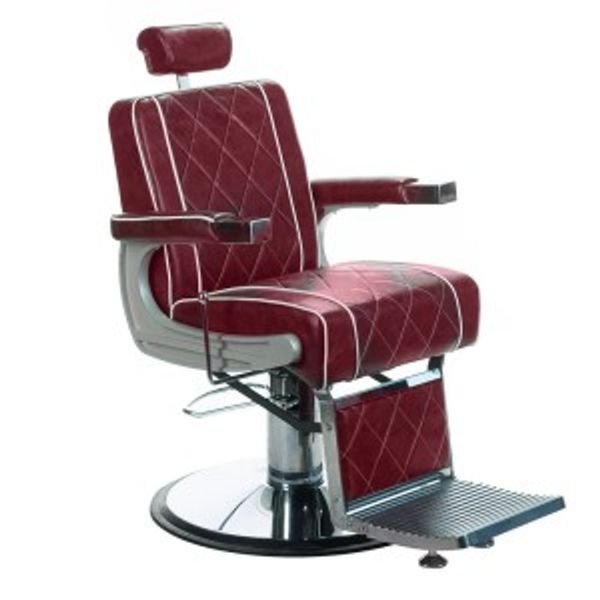 FOTEL BARBERSKI ODYS BH-31825M WIśNIOWY
