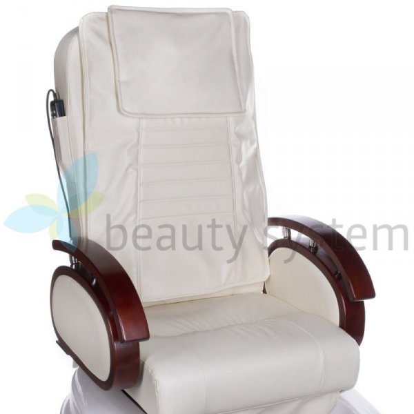 FOTEL DO PEDICURE Z MASAżEM BR-2307 KREMOWY