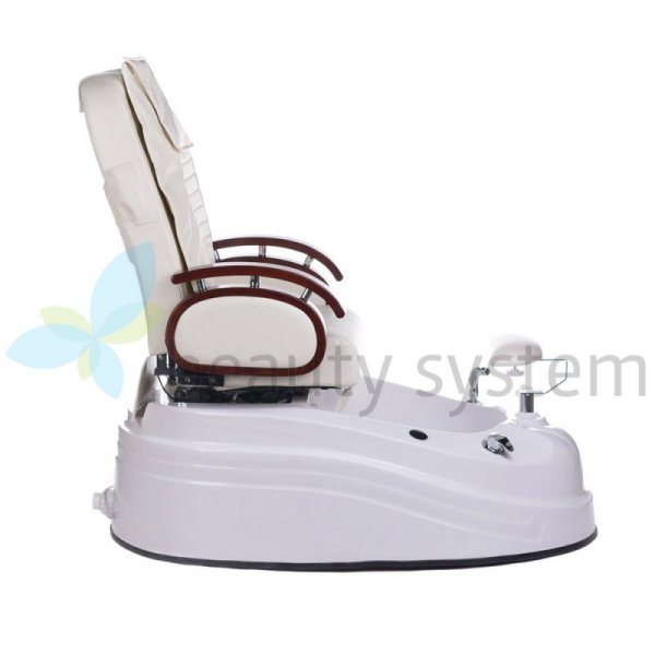 FOTEL DO PEDICURE Z MASAżEM BR-2307 KREMOWY