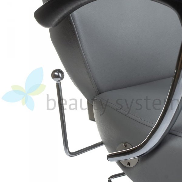 FOTEL BARBERSKI HEKTOR BH-3208 JASNO SZARY