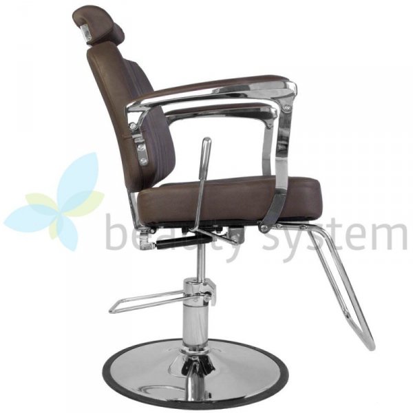 FOTEL BARBERSKI BJORN BH-3318 BRąZOWY MATOWY