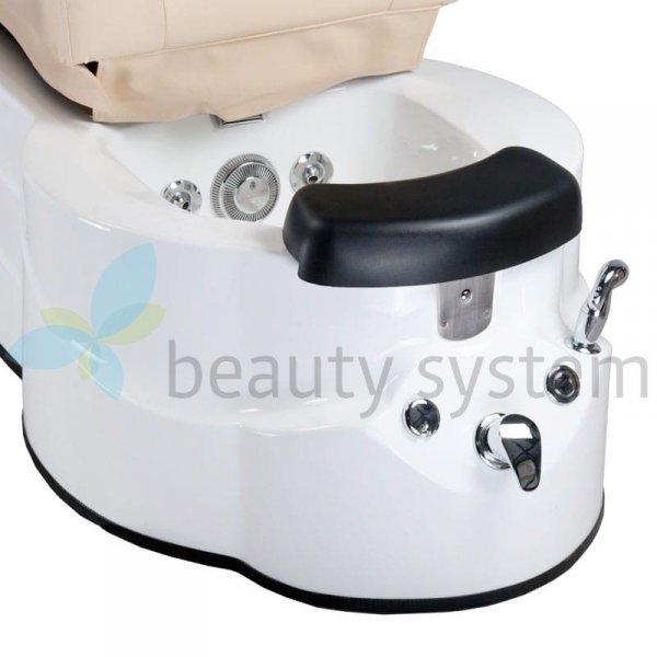 FOTEL DO PEDICURE Z MASAżEM BR-3820D KREMOWY